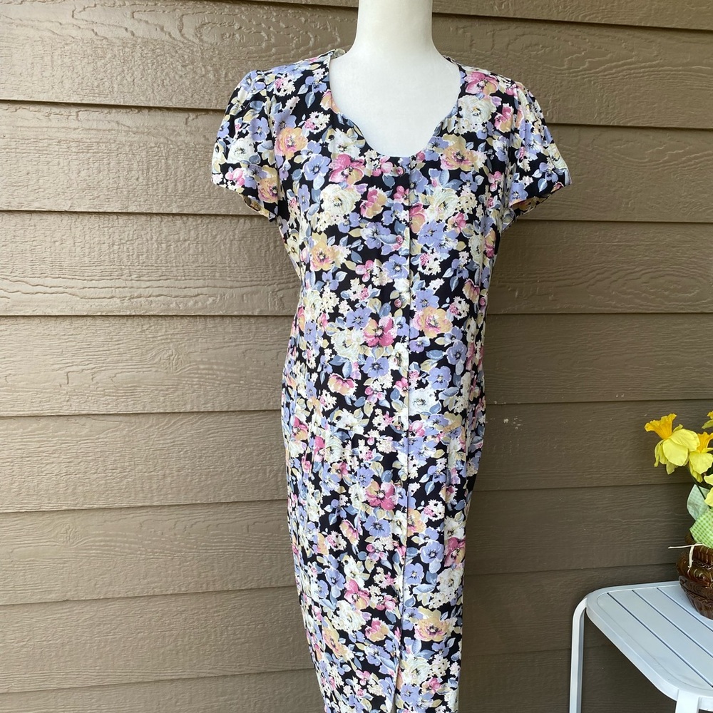 Mother’s work 90’s floral print dress, vintage, S